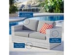 Convene Outdoor Patio Loveseat - Image 4