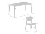 Armen Living Kalia Dining Table and 6 Chairs - Image 11