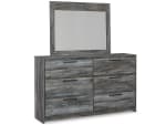 Baystorm Queen Panel Bed with Mirrored Dresser - Image 3