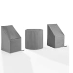 Crosley Furniture Outdoor Bistro Table and 2 Dining Chairs Furniture Cover