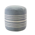 Atlantis Striped Indoor/Outdoor Pouf Indoor / Outdoor Pillow