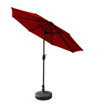 Westin Outdoor 9-Ft Market Patio Umbrella with Black Fillable Base Weight