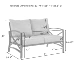 Crosley Furniture Kaplan Outdoor Loveseat - Image 6