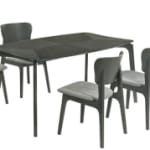 Armen Living Kalia Dining Table and 4 Chairs