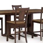 Anixburg Counter Height Dining Table and 6 Barstools