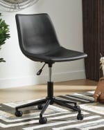 Swivel Home Office Desk Chair with Bucket Seat - Image 2