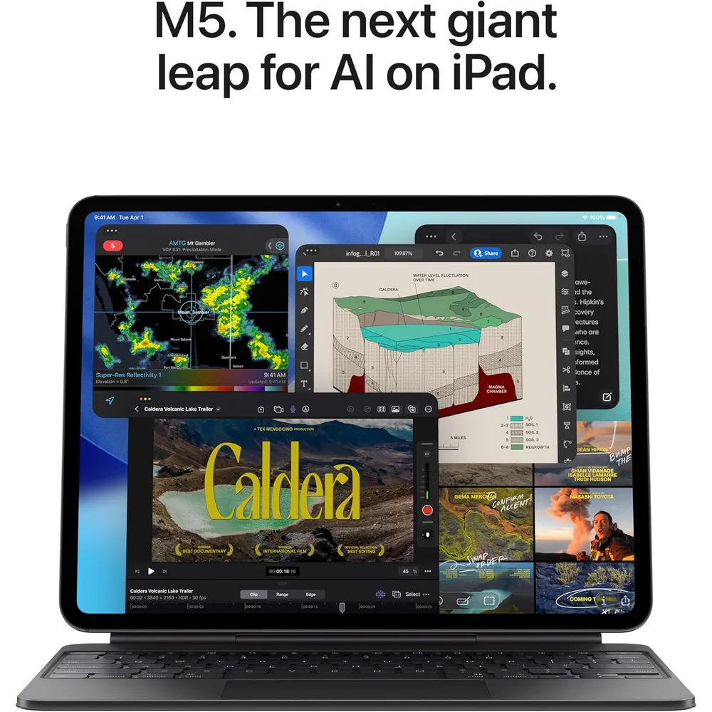 iPad Pro 13″ M5 – Space Black – Wifi + Celular - vista 3