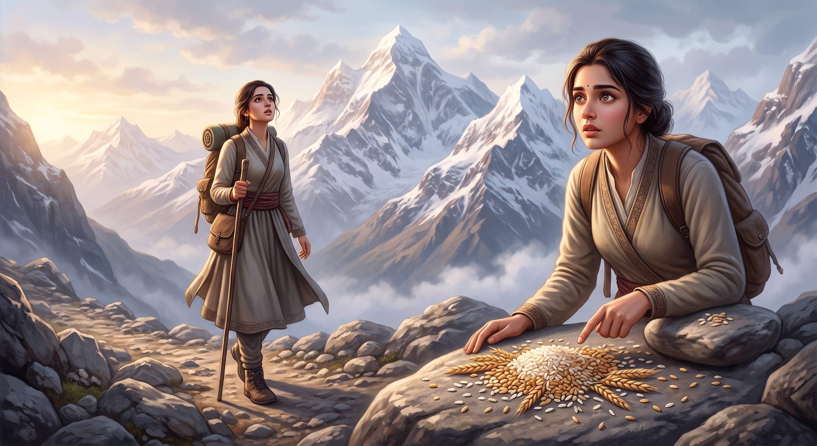🌟 श्रद्धा की हिमालय यात्रा और यज्ञ-अन्न का दर्शन 🌟