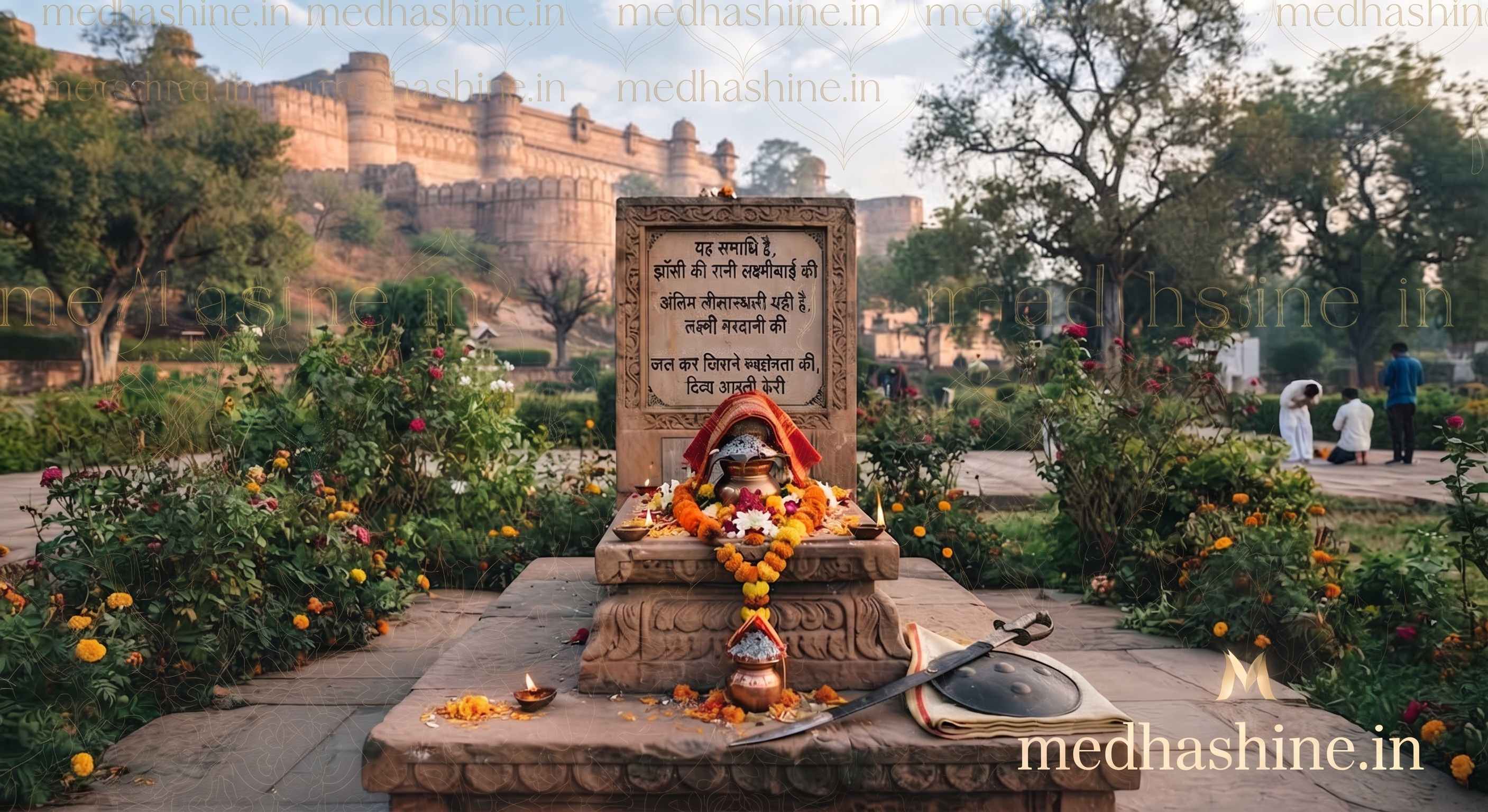 समाधि का परिचय और रानी का बलिदान