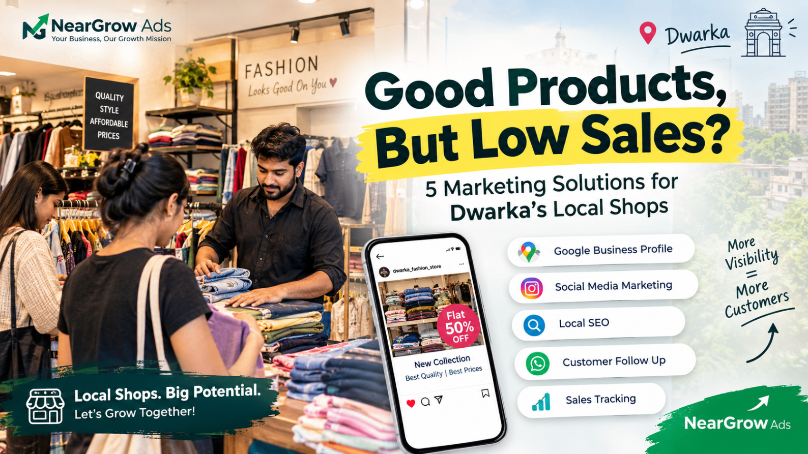 Dwarka Mein Local Shops Ki Sales Kyun Nahi Badh Rahi?