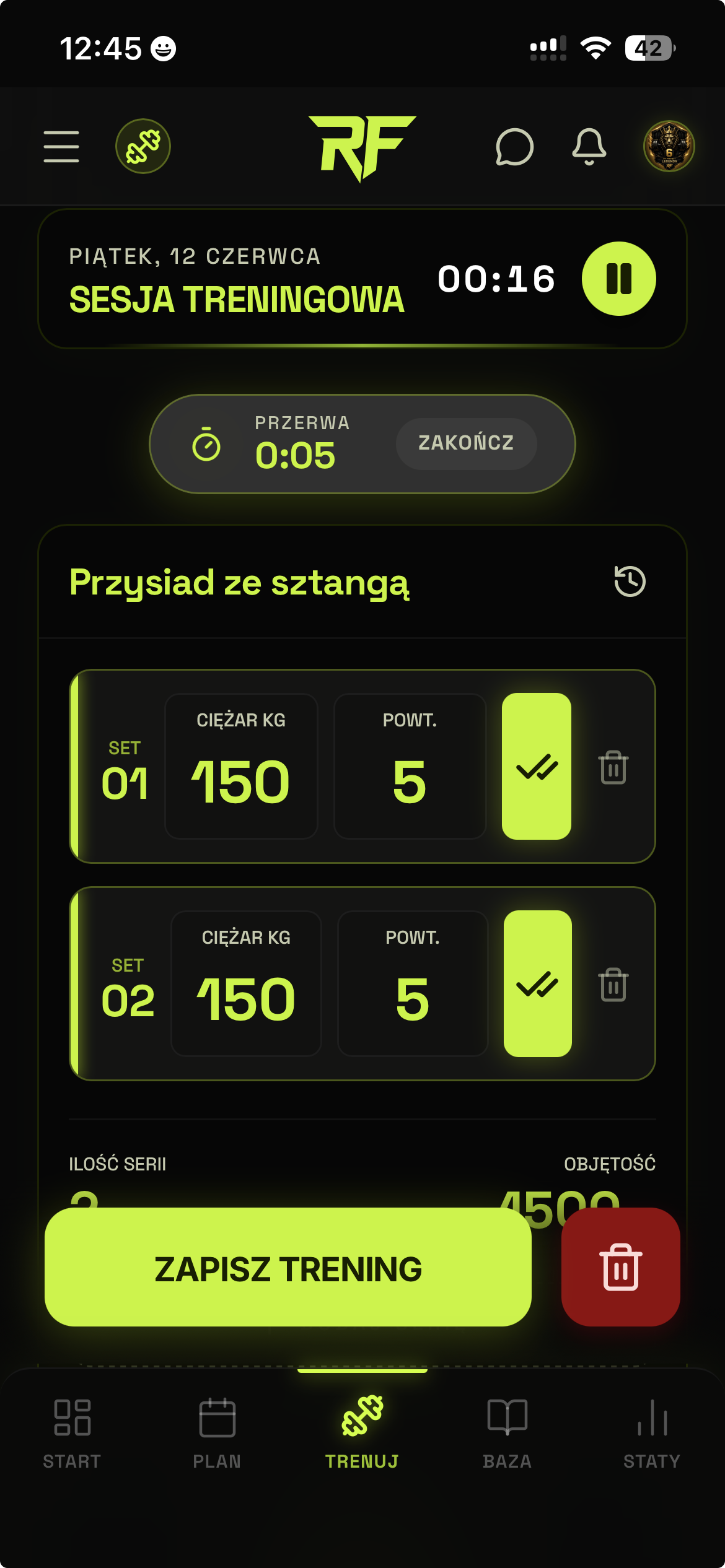 Sesja Treningowa