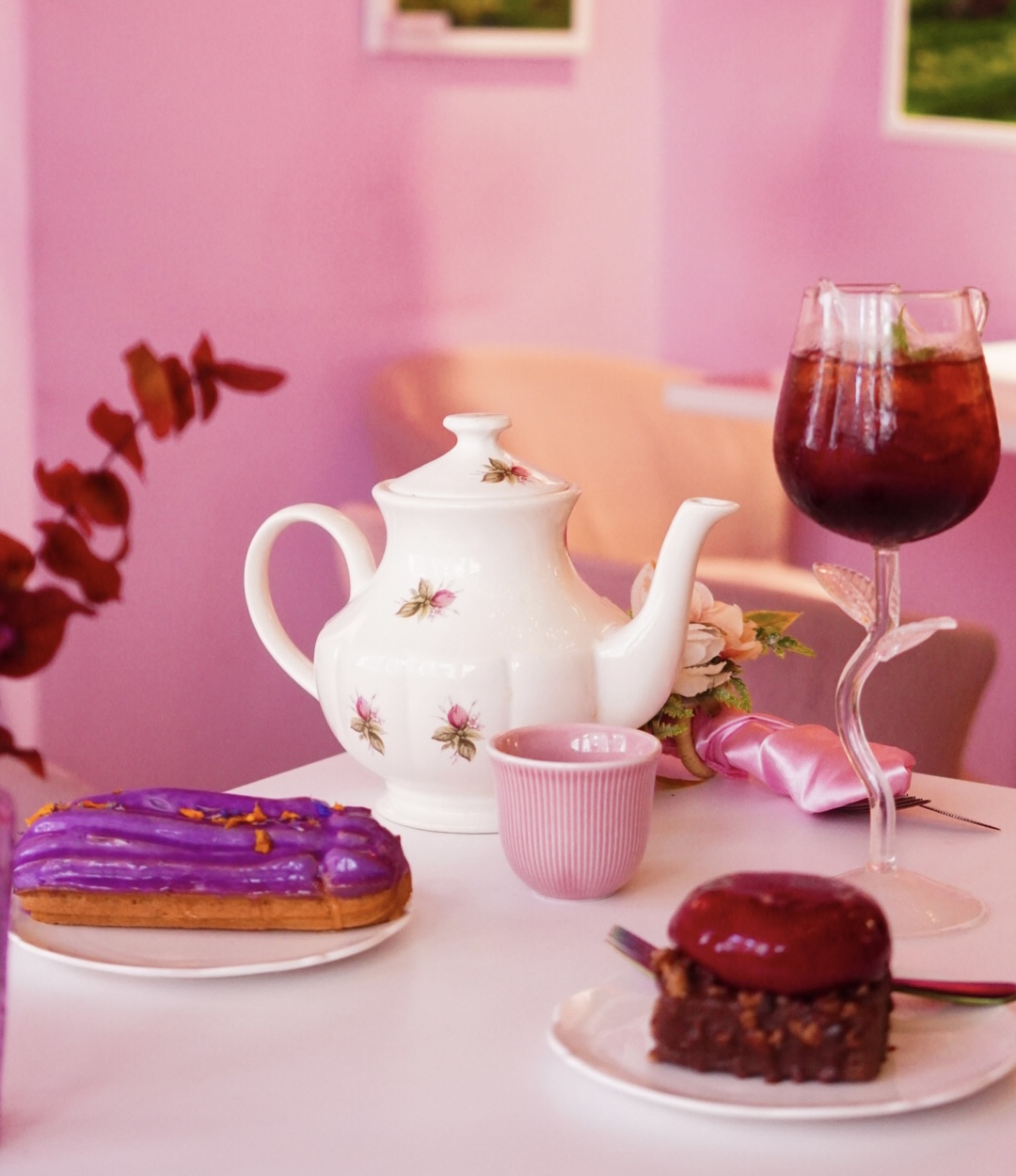 Beautiful interior of Cream Dream Cafe with cozy atmosphere and elegant design