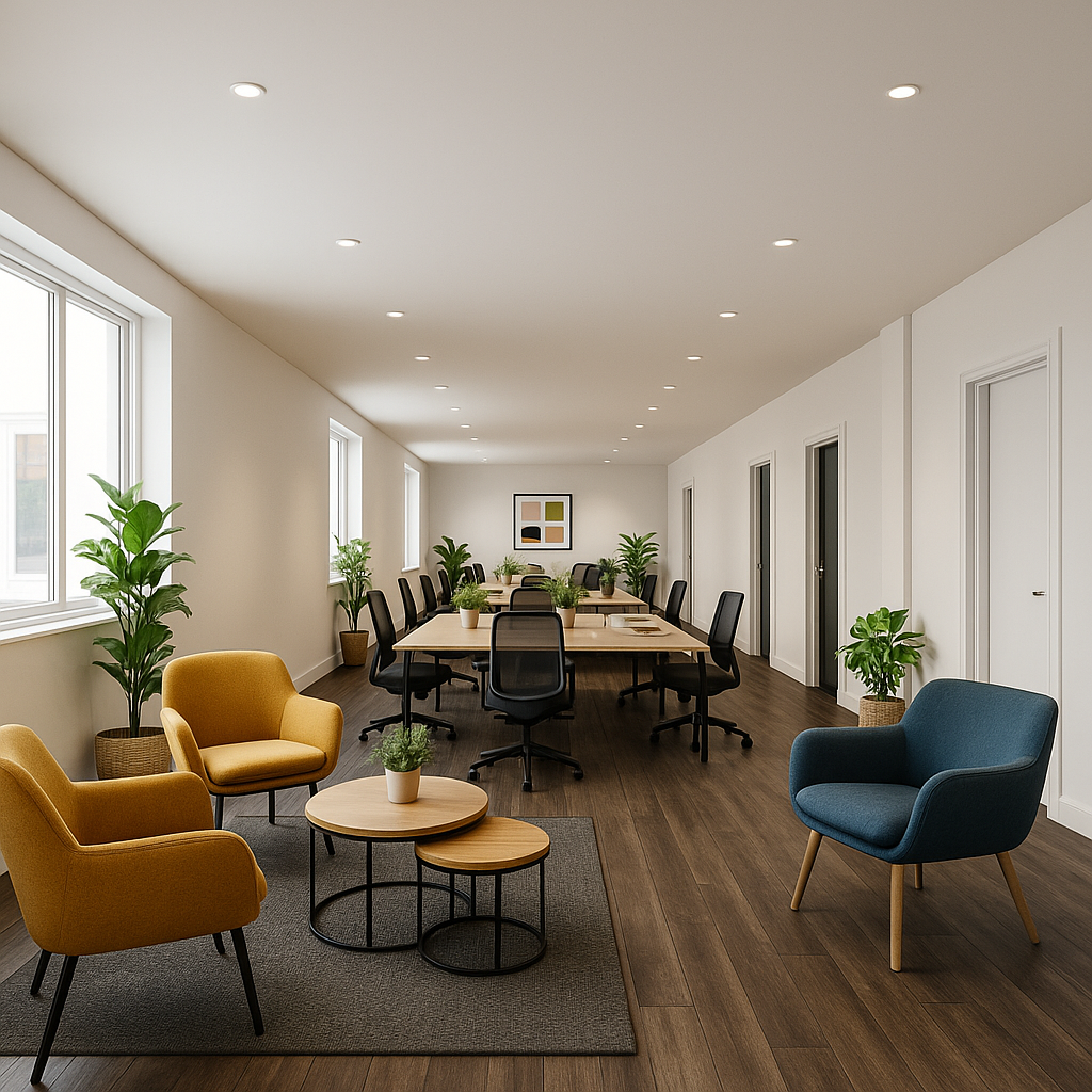 Coworking CGI view one