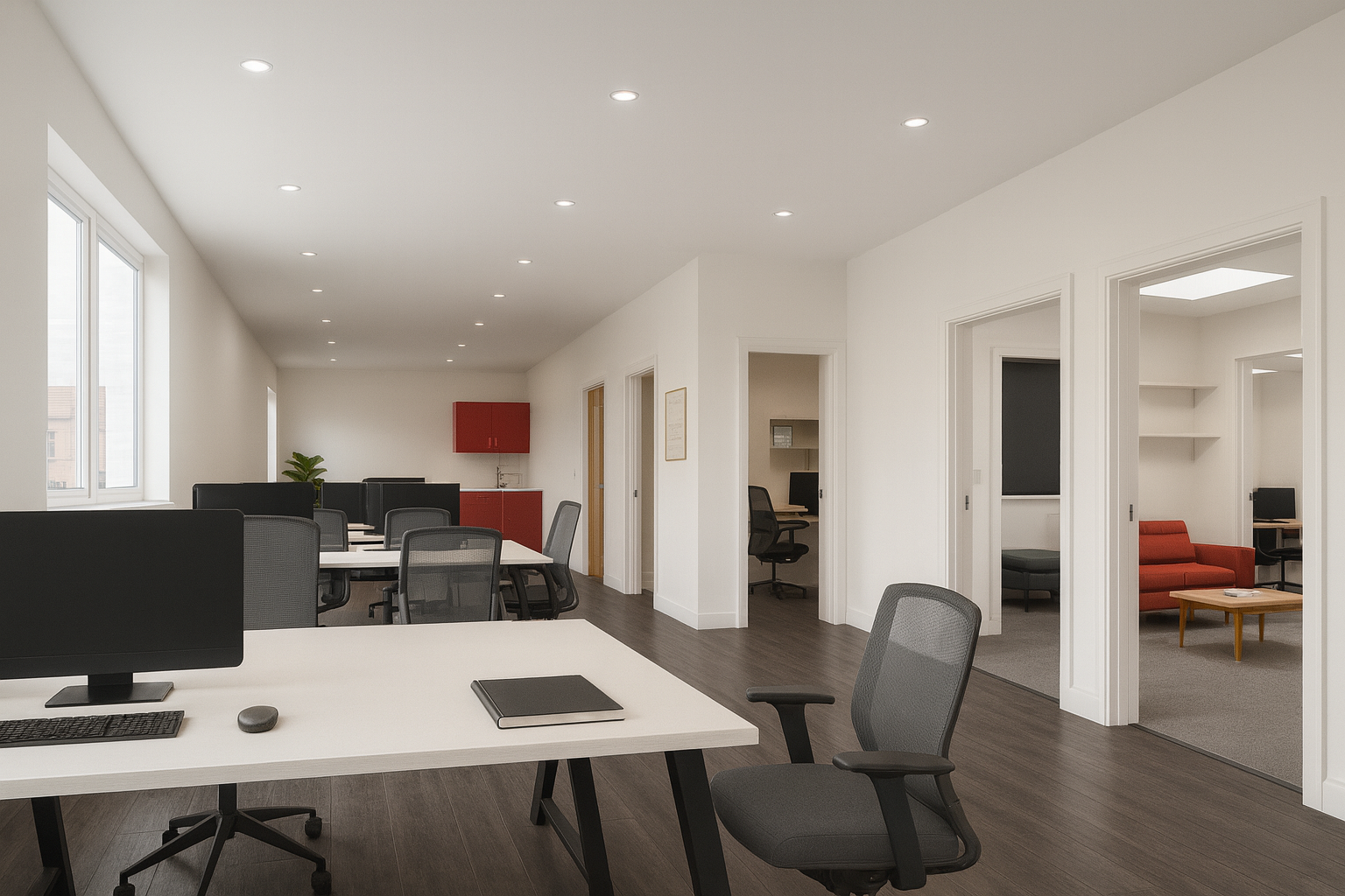 Coworking CGI view two