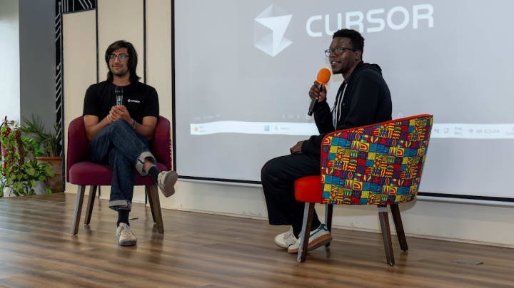 Yash Gaitonde in conversation at the Cursor Kenya meetup
