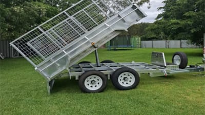 10x6 Tipper Cage Trailer with Ramps (3.5T)