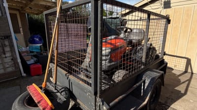 7x4 900 mm cage trailer