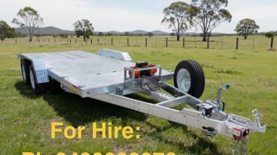 3.5 TON CAR TRAILER HIRE WITH ELECTRIC WINCH