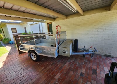 8x5, Cage trailer, single axle — trailer hire Malvern East