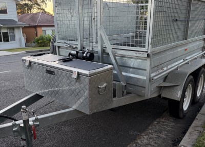 8x5 tandem winch tipper trailer — trailer hire Collaroy Plateau