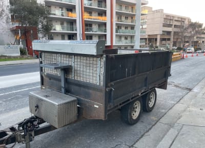 Tipper trailer 3.0m long x 1.8m wide 3500kg gvm  — trailer hire Dunlop