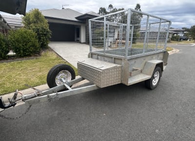 7x4 Braked Cage Trailer — trailer hire Greenbank