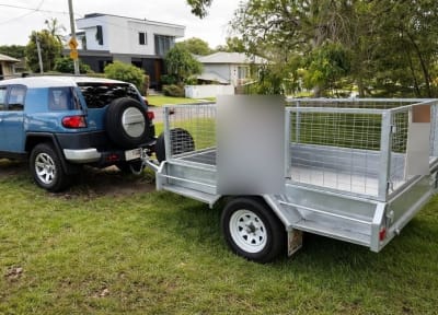 Caged Box Trailer 7 x 5 — trailer hire Kedron