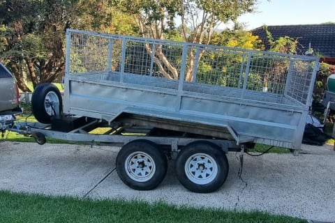 10x5 Caged Hydraulic Tipper Trailer 2T - DAPTO
