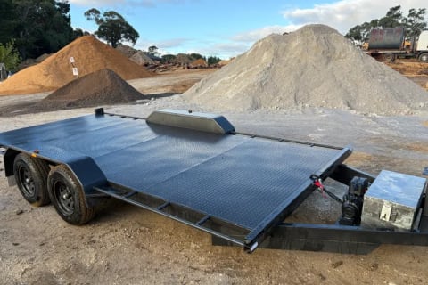 16' Car Trailer 2T (Semi-Flat)