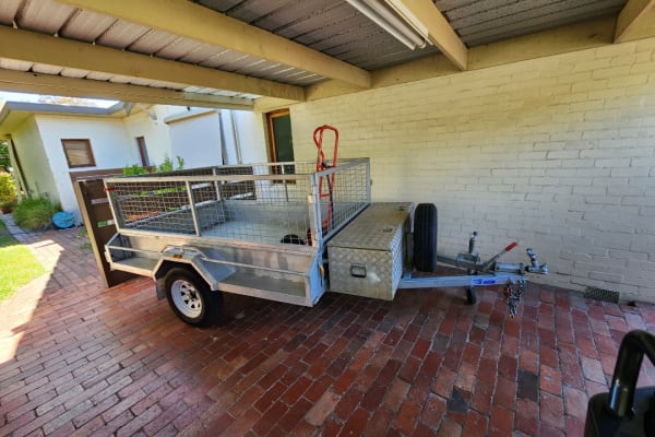 8x5, Cage trailer, single axle