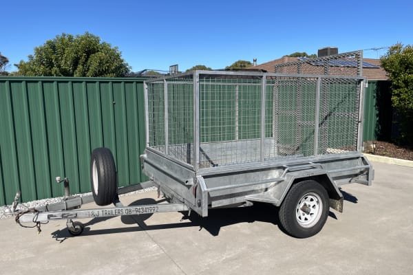 7x5 Tipping cage Trailer with ramp