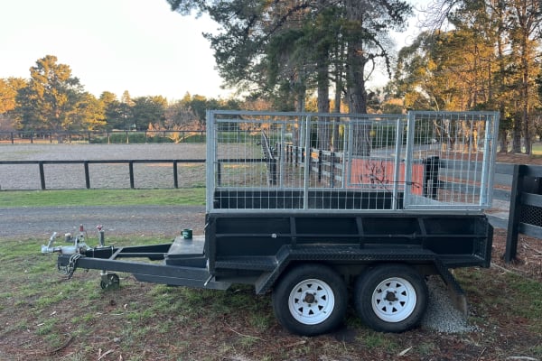 8x5 Hydraulic Tipper Trailer With Cage