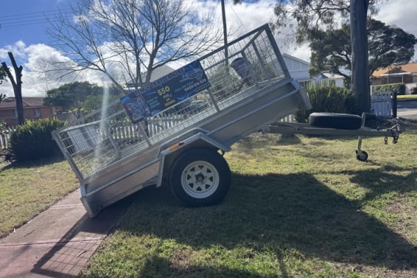 8x5 Tilt Trailer with 600mm Cage