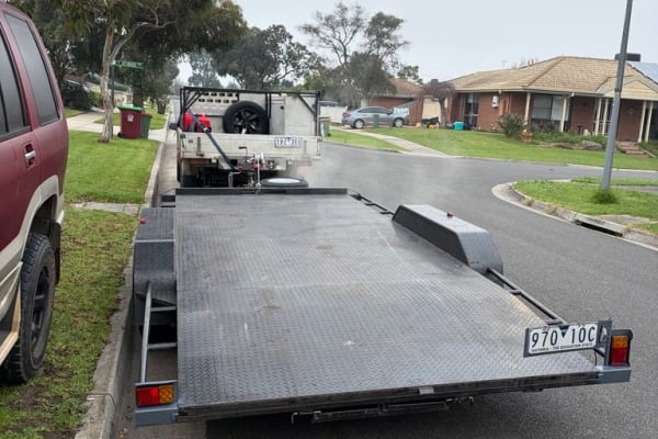 4.8mx1.95m 2.8t beaver tail car carrier