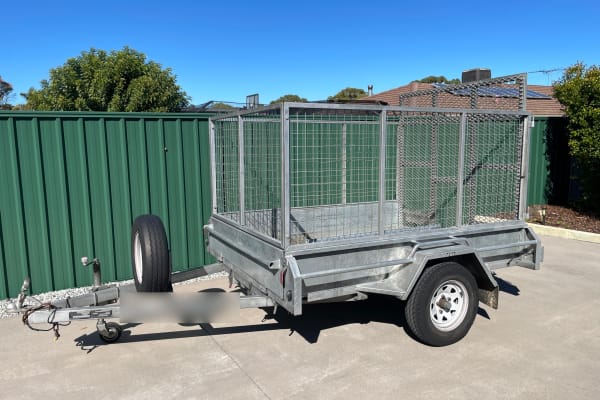 7x5 Tipping cage Trailer with ramp