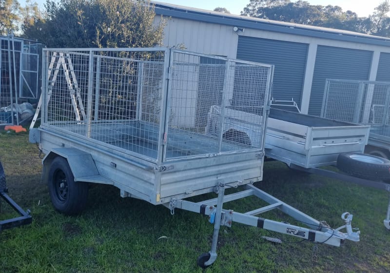 8x5 Single Axle Cage Trailer — photo 1