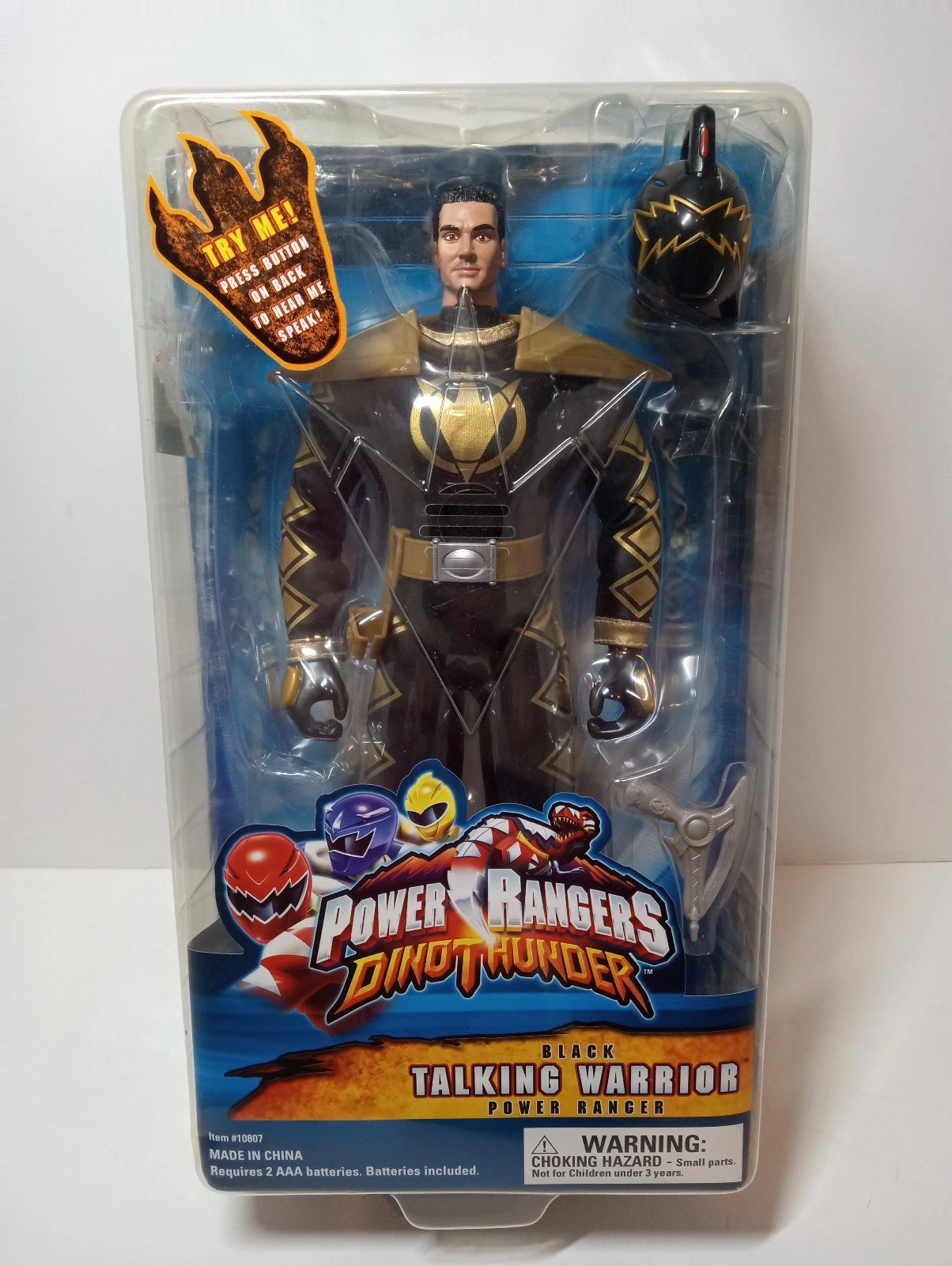 Donald Power Ranger Don Godzi Store | Power Rangers Dino Thunder Black Talking Warrior | S ...