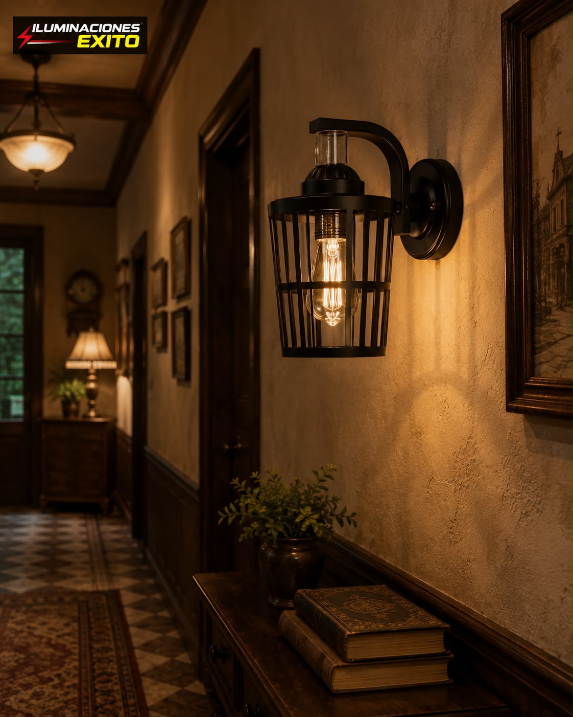 Aplique Farol Canasta