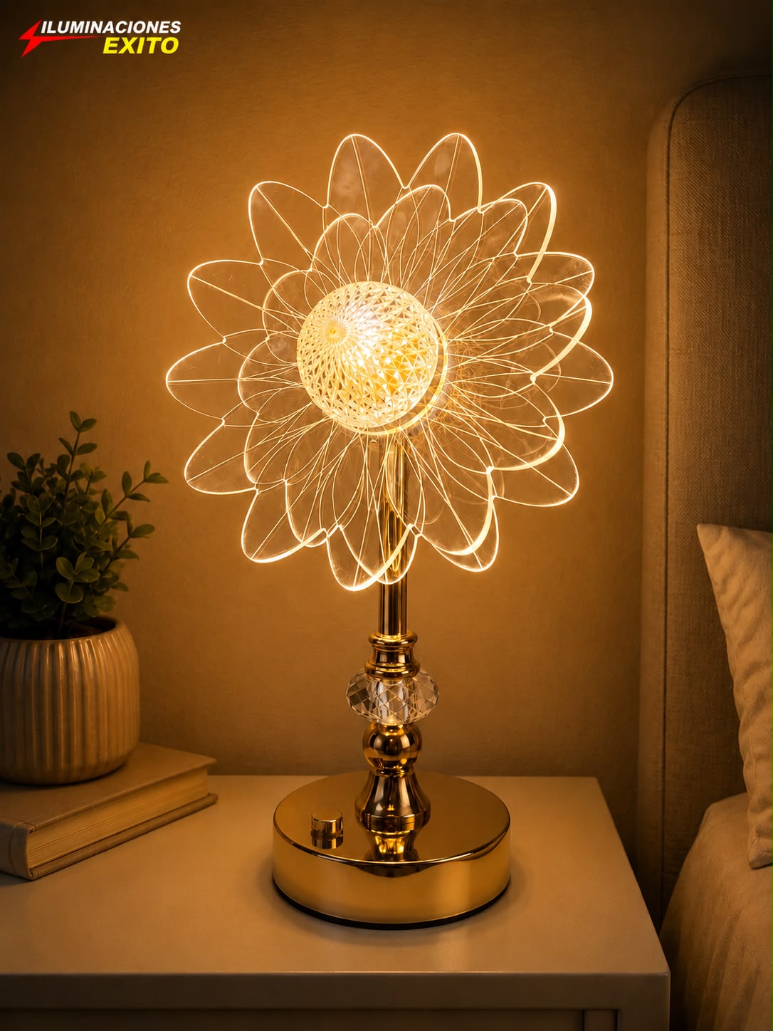 Lampara flor