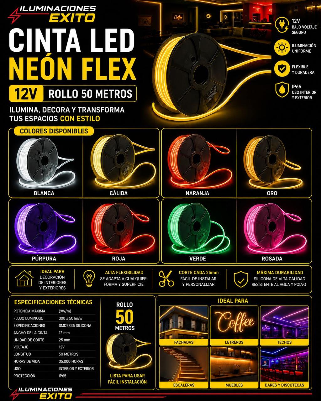CINTA NEON 12V