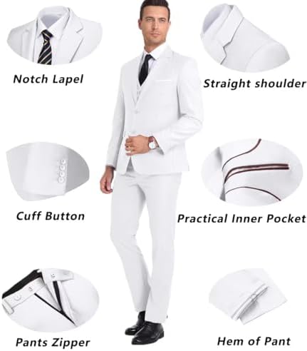 Vue 4 de Ensemble Pieces Pour Homme