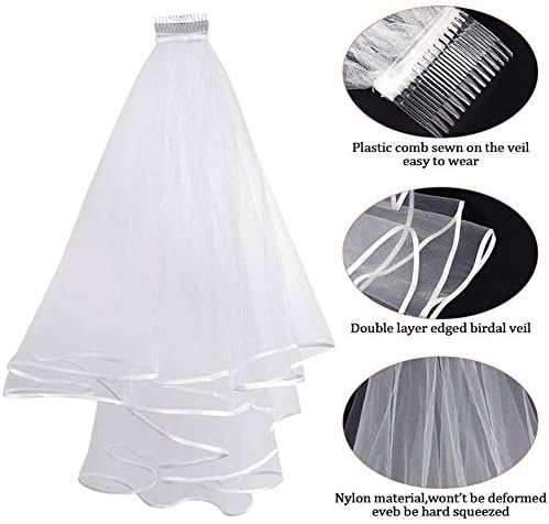 Vue 2 de Voile De Mariage Courte