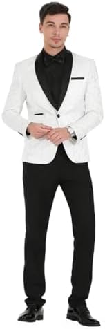 Vue 4 de Costume Homme Pieces Jacquard