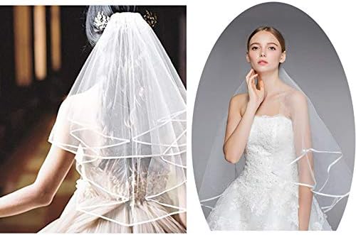 Vue 5 de Voile De Mariage Courte