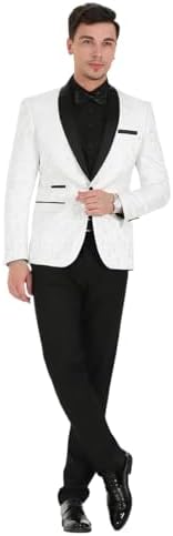 Vue 5 de Costume Homme Pieces Jacquard