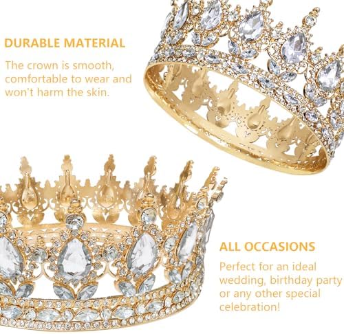 Vue 4 de Couronne Ronde En Strass