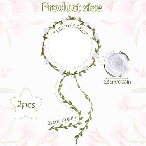 Vue 6 de Bandeaux Fleur Couronne Guirlande