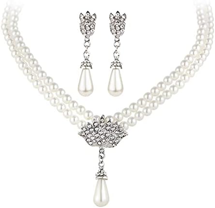 Vue 2 de Collier Coeur En Perle