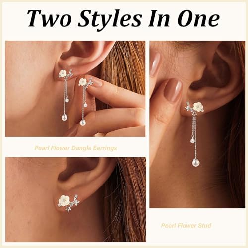 Vue 4 de Boucles Doreilles Pendantes En