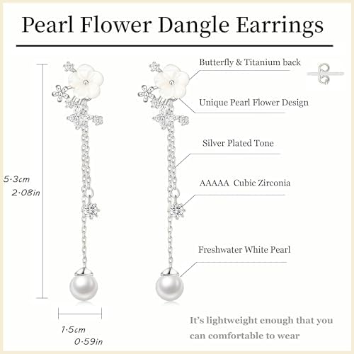 Vue 6 de Boucles Doreilles Pendantes En